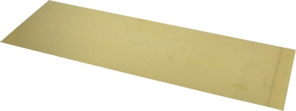Made in USA - 10 Piece, 18 Inch Long x 6 Inch Wide x 0.004 Inch Thick, Shim Sheet Stock - Brass - Exact Tooling