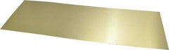 Made in USA - 10 Piece, 18 Inch Long x 6 Inch Wide x 0.01 Inch Thick, Shim Sheet Stock - Brass - Exact Tooling