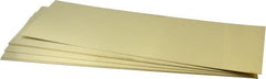 Made in USA - 10 Piece, 18 Inch Long x 6 Inch Wide x 0.025 Inch Thick, Shim Sheet Stock - Brass - Exact Tooling