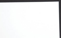 Made in USA - 1 Piece, 25" Wide x 50" Long Plastic Shim Stock Sheet - White, ±10% Tolerance - Exact Tooling