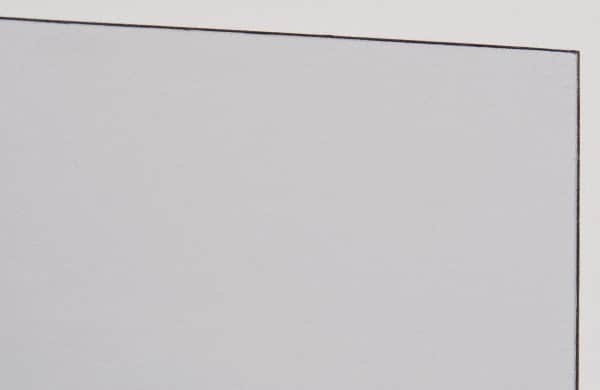 Made in USA - 1 Piece, 21" Wide x 51" Long Plastic Shim Stock Sheet - Clear (Color), ±10% Tolerance - Exact Tooling