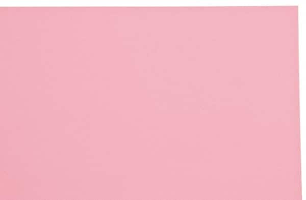 Made in USA - 1 Piece, 20" Wide x 20" Long Plastic Shim Stock Sheet - Pink, ±10% Tolerance - Exact Tooling