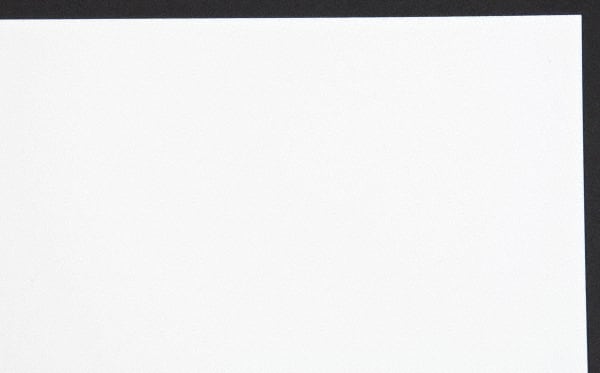 Made in USA - 1 Piece, 20" Wide x 20" Long Plastic Shim Stock Sheet - White, ±10% Tolerance - Exact Tooling