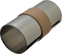 Made in USA - 1.25 m Long x 150 mm Wide x 0.3 mm Thick, Roll Shim Stock - Stainless Steel - Exact Tooling