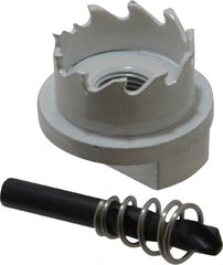 Lenox - 1-7/32" Diam, 1/2" Cutting Depth, Hole Saw - Carbide-Tipped Saw, Toothed Edge - Exact Tooling