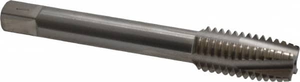 Balax - 1/2-13 UNC, 4 Flute, Bright Finish, Powdered Metal Spiral Point Tap - Plug Chamfer, Right Hand Thread, 3-3/8" OAL, 1" Thread Length, 0.367" Shank Diam, 3B Class of Fit, Series BX100 - Exact Tooling