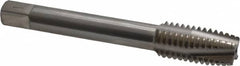 Balax - 1/2-13 UNC, 4 Flute, Bright Finish, Powdered Metal Spiral Point Tap - Plug Chamfer, Right Hand Thread, 3-3/8" OAL, 1" Thread Length, 0.367" Shank Diam, 3B Class of Fit, Series BX100 - Exact Tooling