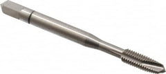 Balax - #10-32 UNF, 3 Flute, Bright Finish, Powdered Metal Spiral Point Tap - Plug Chamfer, Right Hand Thread, 2-3/8" OAL, 0.64" Thread Length, 0.194" Shank Diam, Series BX100 - Exact Tooling