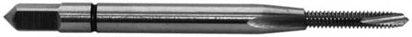 Balax - #3-48 UNC, 2 Flute, Bright Finish, Powdered Metal Spiral Point Tap - Plug Chamfer, Right Hand Thread, 1-13/16" OAL, 1/2" Thread Length, 0.141" Shank Diam, 2B Class of Fit, Series BX150 - Exact Tooling