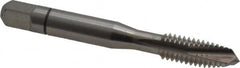 Balax - 5/16-18 UNC, 3 Flute, Bright Finish, Powdered Metal Spiral Point Tap - Plug Chamfer, Right Hand Thread, 2-23/32" OAL, 0.93" Thread Length, 0.318" Shank Diam, 3B Class of Fit, Series BX100 - Exact Tooling