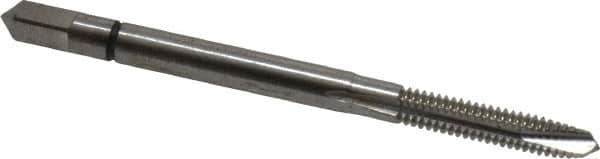 Balax - #5-40 UNC, 3 Flute, Bright Finish, Powdered Metal Spiral Point Tap - Plug Chamfer, Right Hand Thread, 1-15/16" OAL, 0.62" Thread Length, 0.141" Shank Diam, 2B/3B Class of Fit, Series BX100 - Exact Tooling