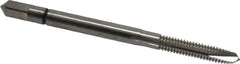 Balax - #5-40 UNC, 3 Flute, Bright Finish, Powdered Metal Spiral Point Tap - Plug Chamfer, Right Hand Thread, 1-15/16" OAL, 0.62" Thread Length, 0.141" Shank Diam, 2B/3B Class of Fit, Series BX100 - Exact Tooling