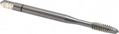 Balax - #6-32 UNC, 3 Flute, Bright Finish, Powdered Metal Spiral Point Tap - Plug Chamfer, Right Hand Thread, 2" OAL, 0.48" Thread Length, 0.141" Shank Diam, Series BX100 - Exact Tooling