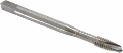 Balax - #8-32 UNC, 3 Flute, Bright Finish, Powdered Metal Spiral Point Tap - Plug Chamfer, Right Hand Thread, 2-1/8" OAL, 1/2" Thread Length, 0.168" Shank Diam, Series BX100 - Exact Tooling