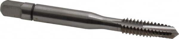 Balax - 1/4-20 UNC, 3 Flute, Bright Finish, Powdered Metal Spiral Point Tap - Plug Chamfer, Right Hand Thread, 2-1/2" OAL, 0.83" Thread Length, 0.255" Shank Diam, Series BX150 - Exact Tooling