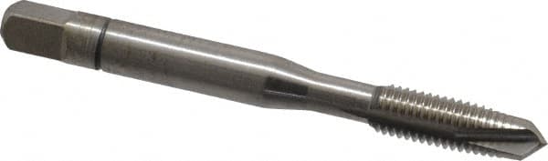 Balax - 1/4-28 UNF, 3 Flute, Bright Finish, Powdered Metal Spiral Point Tap - Plug Chamfer, Right Hand Thread, 2-1/2" OAL, 0.83" Thread Length, 0.255" Shank Diam, 3B Class of Fit, Series BX150 - Exact Tooling