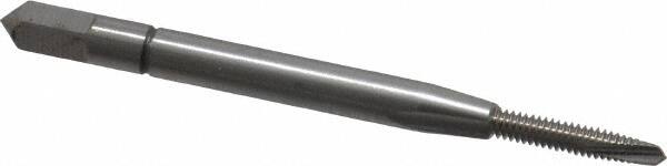Balax - #2-56 UNC, 2 Flute, Bright Finish, Powdered Metal Spiral Point Tap - Plug Chamfer, Right Hand Thread, 1-3/4" OAL, 0.43" Thread Length, 0.141" Shank Diam, 2B Class of Fit, Series BX150 - Exact Tooling