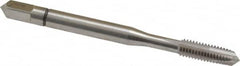 Balax - M5x0.80 Metric Coarse, 3 Flute, Bright Finish, Powdered Metal Spiral Point Tap - Plug Chamfer, Right Hand Thread, 2-3/8" OAL, 0.64" Thread Length, 0.194" Shank Diam, 6H Class of Fit, Series BX150 - Exact Tooling