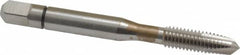 Balax - M6x1.00 Metric Coarse, 3 Flute, Bright Finish, Powdered Metal Spiral Point Tap - Plug Chamfer, Right Hand Thread, 2-1/2" OAL, 0.83" Thread Length, 0.255" Shank Diam, 6H Class of Fit, Series BX150 - Exact Tooling