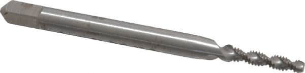 Balax - #2-56 UNC 2 Flute 2B Modified Bottoming Spiral Flute Tap - Powdered Metal, Bright Finish, 1-3/4" OAL, Right Hand Flute, Right Hand Thread, H2, Series BX200 - Exact Tooling