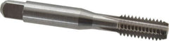 Balax - 3/8-16 UNC 2B 4 Flute Bright Finish Cobalt Straight Flute Machine Tap - Bottoming, Right Hand Thread, 2-15/16" OAL, 0.98" Thread Length, H5 Limit, Oversize - Exact Tooling
