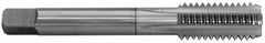 Balax - M12x1.75 Metric Coarse 6H 4 Flute TiN Finish Cobalt Straight Flute Machine Tap - Bottoming, Right Hand Thread, 3-3/8" OAL, 1" Thread Length, D6 Limit, Oversize - Exact Tooling