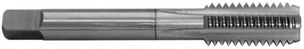 Balax - 1/2-20 UNF 3B 4 Flute TiN Finish Cobalt Straight Flute Machine Tap - Bottoming, Right Hand Thread, 3-3/8" OAL, 1" Thread Length, H3 Limit, Oversize - Exact Tooling