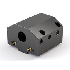 Global CNC Industries - Turret & VDI Tool Holders; Type: Mazak ID Block ; Clamping System: 118mm X 88mm ; Tool Axis: ID ; Through Coolant: No ; Additional Information: 4 Mounting Holes - Exact Tooling