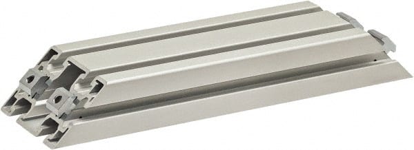 80/20 Inc. - 40mm Wide, Open Shelving Accessory/Component - Aluminum, Clear Anodized Finish, 320mm Long, Use with 4590 - Exact Tooling