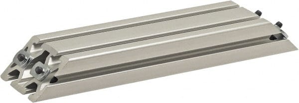 80/20 Inc. - 40mm Wide, Open Shelving Accessory/Component - Aluminum, Clear Anodized Finish, 320mm Long, Use with 4080 - Exact Tooling