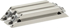80/20 Inc. - 25mm Wide, Open Shelving Accessory/Component - Aluminum, Clear Anodized Finish, 160mm Long, Use with 3060 - Exact Tooling