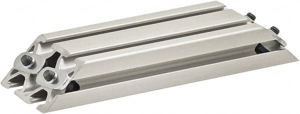 80/20 Inc. - 25mm Wide, Open Shelving Accessory/Component - Aluminum, Clear Anodized Finish, 160mm Long, Use with 2550 - Exact Tooling