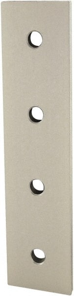 80/20 Inc. - 40mm Wide, Open Shelving 4 Hole Joining Strip - Aluminum, Clear Anodized Finish, 160mm Long, Use with 40 Series & Bolt Kit 75-3422 - Exact Tooling