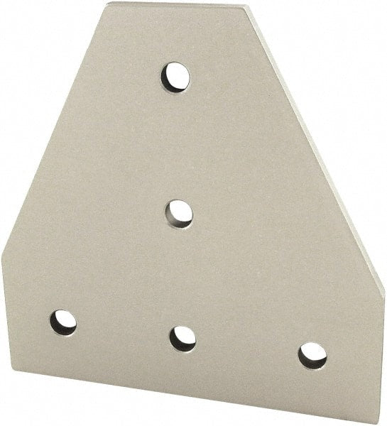 80/20 Inc. - 75mm Wide, Open Shelving Accessory/Component - Aluminum, Clear Anodized Finish, 75mm Long, Use with 25 Series & Bolt Kit 75-3404 - Exact Tooling