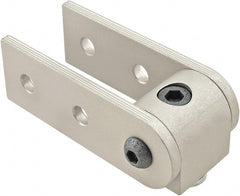 80/20 Inc. - 25mm Wide, Open Shelving 90° Pivot Nub Assembly - Aluminum, Clear Anodized Finish, 75mm Long, Use with 25 Series & Bolt Kit 75-3404 - Exact Tooling