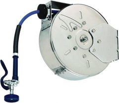 T&S Brass - 30' Spring Retractable Hose Reel - 300 psi, Hose Included - Exact Tooling