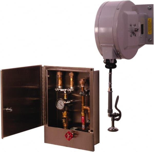 T&S Brass - 30' Spring Retractable Hose Reel - 300 psi, Hose Included - Exact Tooling