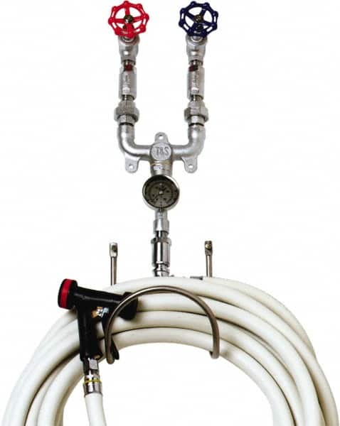 T&S Brass - 3/4" Pipe, 200 Max psi, Chrome Plated Brass Water Mixing Valve & Unit - NPT End Connections - Exact Tooling