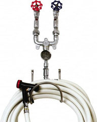 T&S Brass - 3/4" Pipe, 200 Max psi, Chrome Plated Brass Water Mixing Valve & Unit - NPT End Connections - Exact Tooling