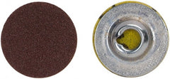 Merit Abrasives - 3/4" Disc Diam, 150 Grit, Aluminum Oxide Quick Change Disc - Type S Attaching System, Coated, Brown, 40,000 RPM, ALO Series - Exact Tooling