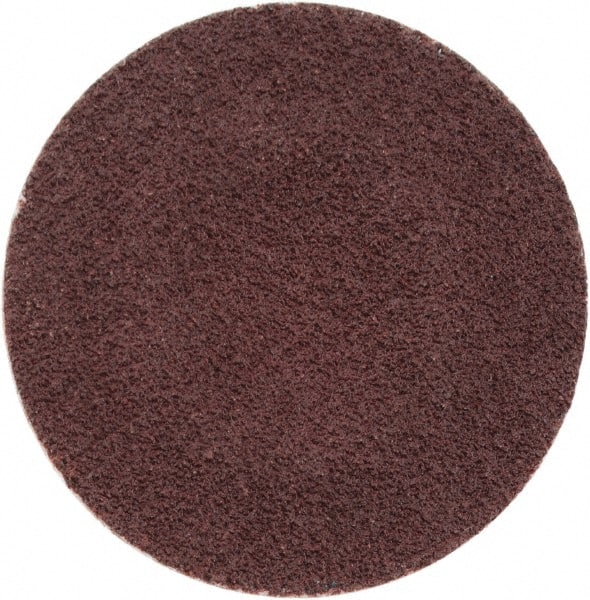 Merit Abrasives - 1" Disc Diam, 120 Grit, Aluminum Oxide Quick Change Disc - Type S Attaching System, Coated, Brown, 40,000 RPM, ALO Series - Exact Tooling