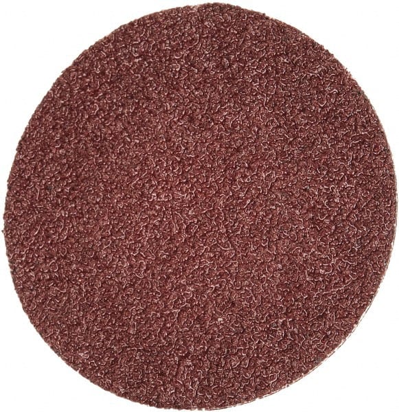 Merit Abrasives - 2" Disc Diam, 50 Grit, Aluminum Oxide Quick Change Disc - Type R Attaching System, Coated, Brown, 30,000 RPM, ALO Series - Exact Tooling