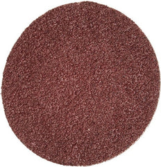 Merit Abrasives - 2" Disc Diam, 50 Grit, Aluminum Oxide Quick Change Disc - Type R Attaching System, Coated, Brown, 30,000 RPM, ALO Series - Exact Tooling