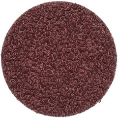 Merit Abrasives - 2" Disc Diam, 24 Grit, Aluminum Oxide Quick Change Disc - Type R Attaching System, Coated, Brown, 30,000 RPM, ALO Series - Exact Tooling
