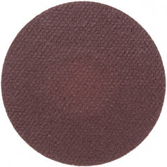 Merit Abrasives - 1-1/2" Disc Diam, 320 Grit, Aluminum Oxide Quick Change Disc - Type R Attaching System, Coated, Brown, 30,000 RPM, ALO Series - Exact Tooling