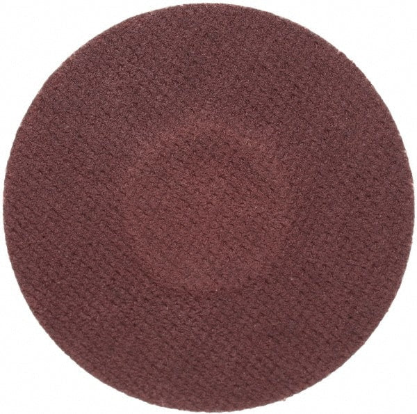 Merit Abrasives - 1-1/2" Disc Diam, 240 Grit, Aluminum Oxide Quick Change Disc - Type R Attaching System, Coated, Brown, 30,000 RPM, ALO Series - Exact Tooling