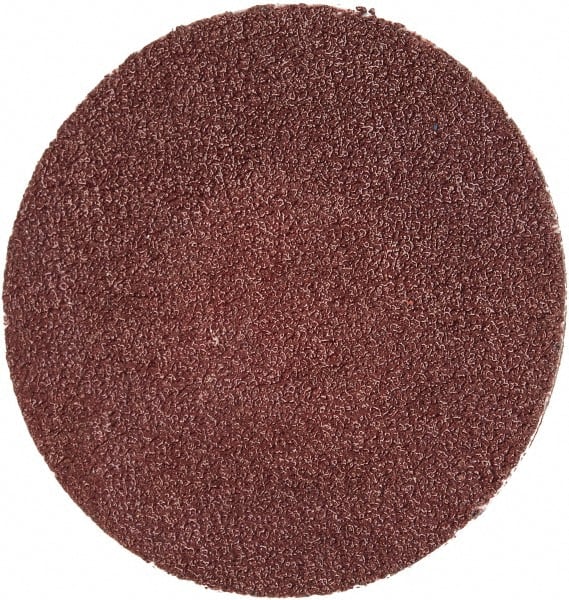 Merit Abrasives - 1-1/2" Disc Diam, 120 Grit, Aluminum Oxide Quick Change Disc - Type R Attaching System, Coated, Brown, 30,000 RPM, ALO Series - Exact Tooling