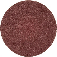 Merit Abrasives - 1-1/2" Disc Diam, 100 Grit, Aluminum Oxide Quick Change Disc - Type R Attaching System, Coated, Brown, 30,000 RPM, ALO Series - Exact Tooling