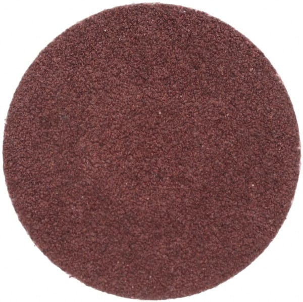 Merit Abrasives - 1-1/2" Disc Diam, 80 Grit, Aluminum Oxide Quick Change Disc - Type R Attaching System, Coated, Brown, 30,000 RPM, ALO Series - Exact Tooling