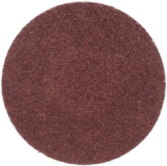 Merit Abrasives - 1-1/2" Disc Diam, 80 Grit, Aluminum Oxide Quick Change Disc - Type R Attaching System, Coated, Brown, 30,000 RPM, ALO Series - Exact Tooling